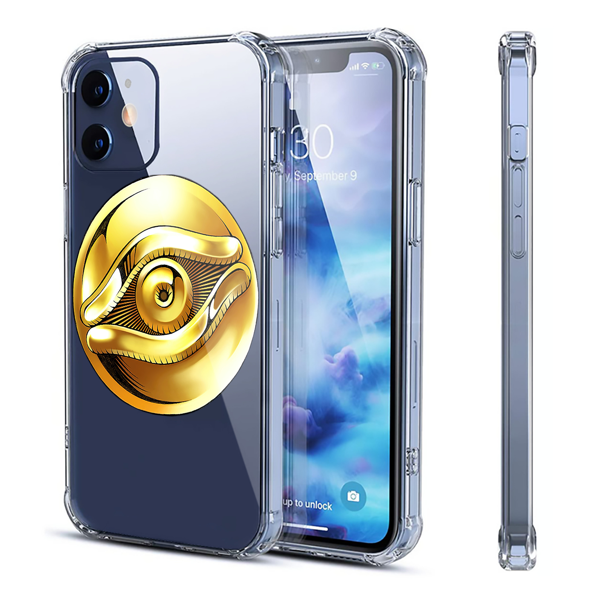 （画像用） 遊☆戯☆王 Yu-Gi-Oh! 【iPhone 12シリーズ対応】透明スマホケース（クリアソフトケース）